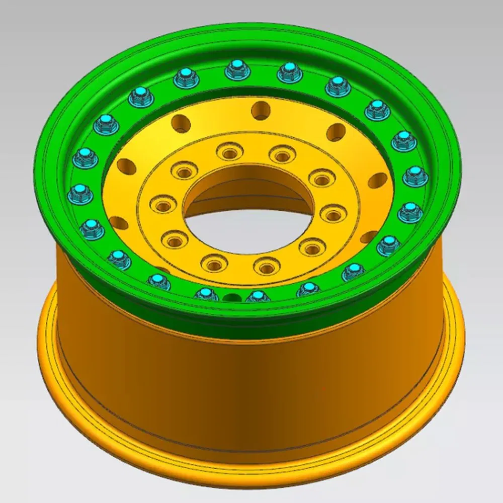 20 Inch F550 1 Piece Wheel Rims Matte Black Heavy Duty Truck Special Vehicle