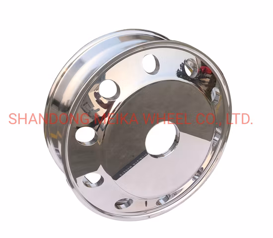 22.5X6.75 Truck Wheel, Raw Screw Hole. Double Sided Polishing