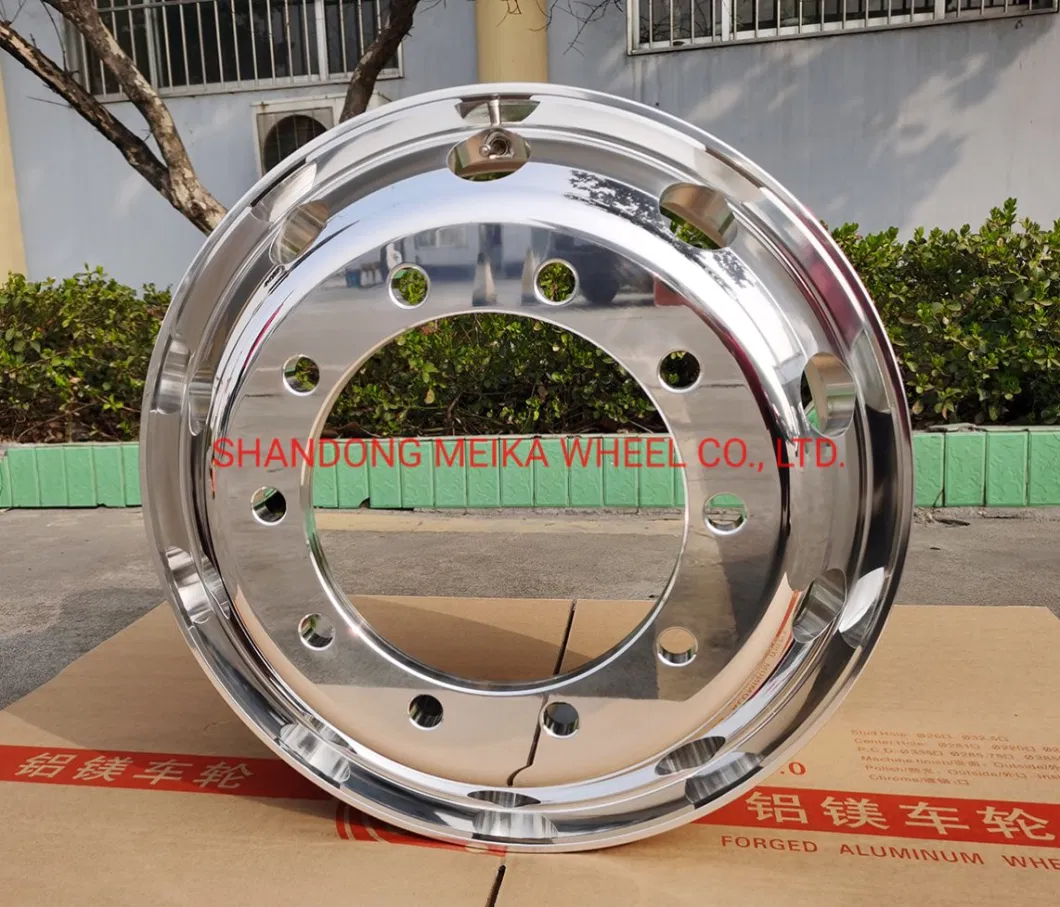 22.5X9.0 Polished Forged Aluminum Truck Wheels or Rims for Heavy-Duty Truck