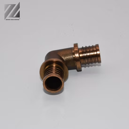 OEM Customized Brass Elbow Pipe Fittings Machinery Metal Spare Parts