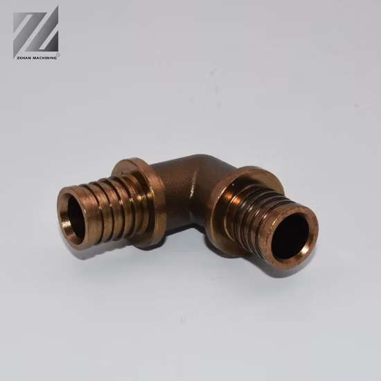 OEM Customized Brass Elbow Pipe Fittings Machinery Metal Spare Parts