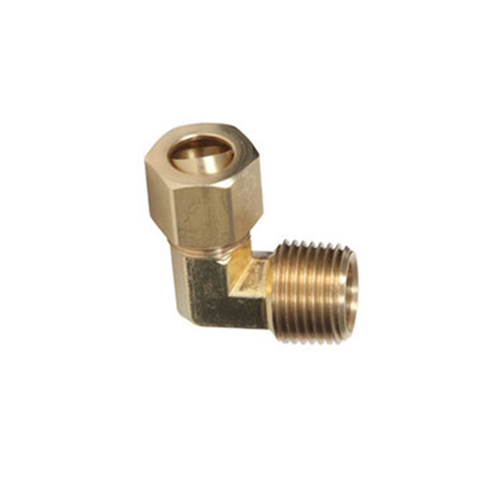 OEM Customized Brass Elbow Pipe Fittings Machinery Metal Spare Parts