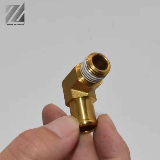 OEM Customized Brass Elbow Pipe Fittings Machinery Metal Spare Parts